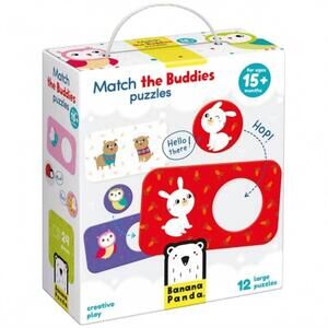 NEW BANANA PANDA match the buddies puzzles in white